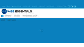 What Wiseessentials.com website looked like in 2017 (6 years ago)