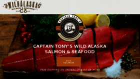 What Wildalaskasalmonandseafood.com website looked like in 2017 (7 years ago)