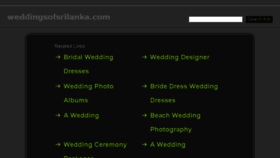 What Weddingsofsrilanka.com website looked like in 2017 (6 years ago)