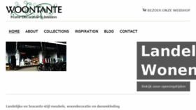 What Woontante.com website looked like in 2017 (6 years ago)