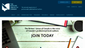 What Writersunion.ca website looked like in 2017 (6 years ago)