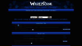 What Warezrank.com website looked like in 2011 (13 years ago)