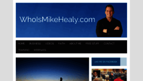 What Whoismikehealy.com website looked like in 2017 (6 years ago)