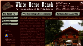 What White-horse-ranch.com website looked like in 2017 (6 years ago)