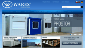 What Warex.cz website looked like in 2017 (6 years ago)