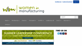 What Womeninmanufacturing.org website looked like in 2017 (8 years ago)