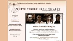 What Whitestreethealingarts.com website looked like in 2017 (6 years ago)