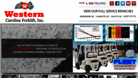 What Wcforklift.com website looked like in 2017 (6 years ago)