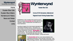 What Wynterwynd.com website looked like in 2017 (8 years ago)