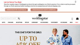 What Weddingstar.com.au website looked like in 2017 (6 years ago)