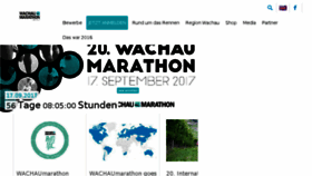 What Wachaumarathon.com website looked like in 2017 (6 years ago)