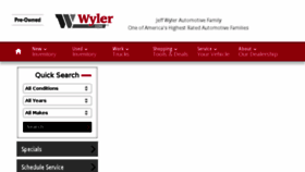 What Wyler.com website looked like in 2017 (6 years ago)