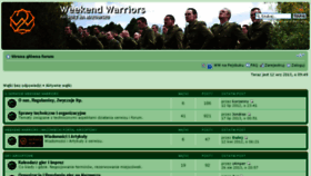 What Weekend-warriors.pl website looked like in 2017 (6 years ago)
