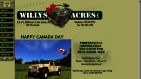 What Willysacres.com website looked like in 2017 (6 years ago)
