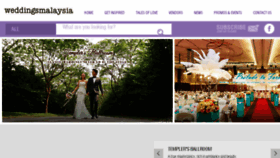 What Weddingsmalaysia.com website looked like in 2017 (6 years ago)