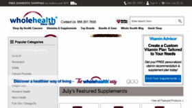 What Wholehealth.com website looked like in 2017 (6 years ago)