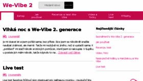 What Wevibe2.cz website looked like in 2017 (6 years ago)