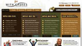 What Withcauses.com website looked like in 2017 (6 years ago)