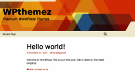 What Wpthemez.com website looked like in 2017 (6 years ago)