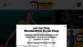 What Wonderwinkscrubshop.com website looked like in 2017 (6 years ago)