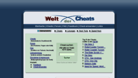 What Welt-der-cheats.de website looked like in 2017 (6 years ago)