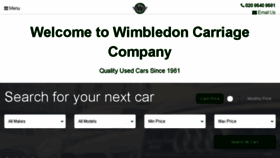 What Wimbledoncarriage.co.uk website looked like in 2017 (6 years ago)
