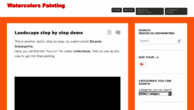 What Watercolorspainting.com website looked like in 2017 (6 years ago)