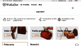 What Wukador.pl website looked like in 2017 (6 years ago)