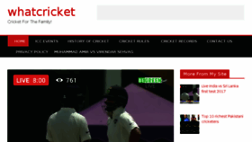 What Whatcricket.com website looked like in 2017 (6 years ago)