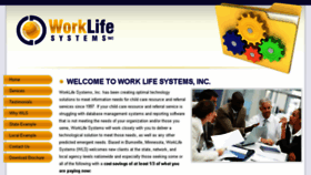 What Worklifesystems.com website looked like in 2017 (6 years ago)