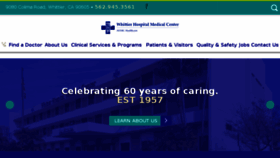 What Whittierhospital.com website looked like in 2017 (6 years ago)