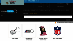 What Wholesalekeychain.com website looked like in 2017 (6 years ago)