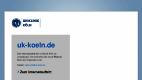 What Webmail.uk-koeln.de website looked like in 2017 (6 years ago)