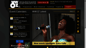 What Wwoz.com website looked like in 2017 (6 years ago)
