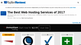 What Web-hosting-review.toptenreviews.com website looked like in 2017 (6 years ago)