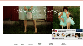 What Whitelacecottage.com website looked like in 2017 (8 years ago)