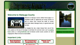 What Wataugacounty.org website looked like in 2017 (6 years ago)