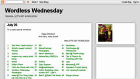 What Wordlesswednesday.com website looked like in 2017 (6 years ago)