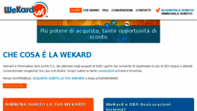 What Wekard.it website looked like in 2017 (6 years ago)
