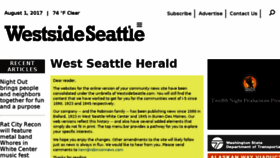 What Westseattleherald.com website looked like in 2017 (6 years ago)