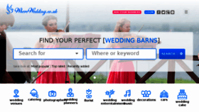 What Wherewedding.co.uk website looked like in 2017 (6 years ago)