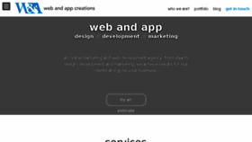 What Webandappcreations.com website looked like in 2017 (6 years ago)