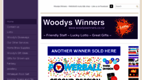 What Woodyswinners.co.nz website looked like in 2017 (6 years ago)