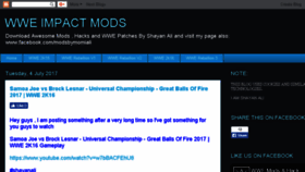 What Wwe-impactmods.blogspot.com website looked like in 2017 (6 years ago)