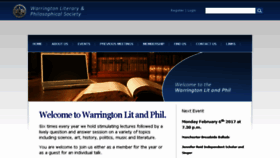 What Warringtonlitandphil.org.uk website looked like in 2017 (6 years ago)