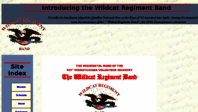What Wildcatband.com website looked like in 2017 (6 years ago)