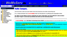 What Womoserv.de website looked like in 2017 (6 years ago)