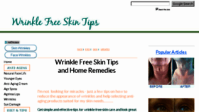 What Wrinkle-free-skin-tips.com website looked like in 2017 (6 years ago)