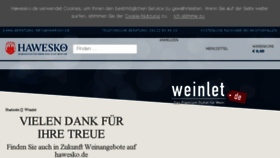 What Weinlet.de website looked like in 2017 (6 years ago)