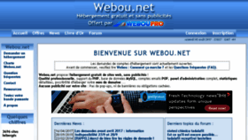 What Webou.net website looked like in 2017 (6 years ago)